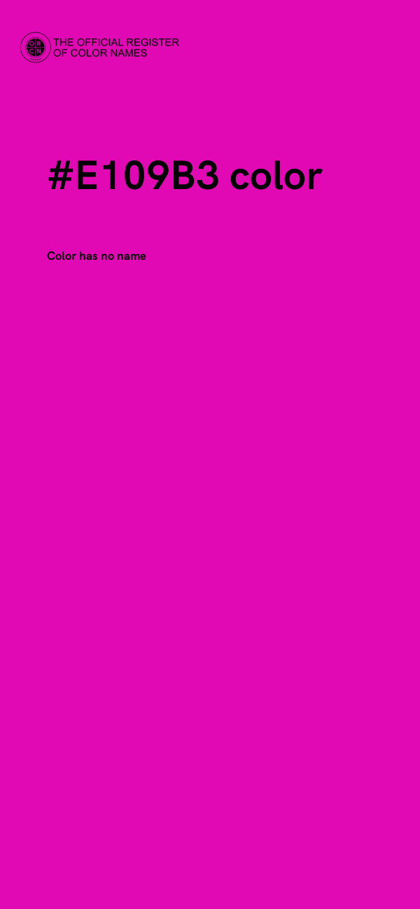#E109B3 color image