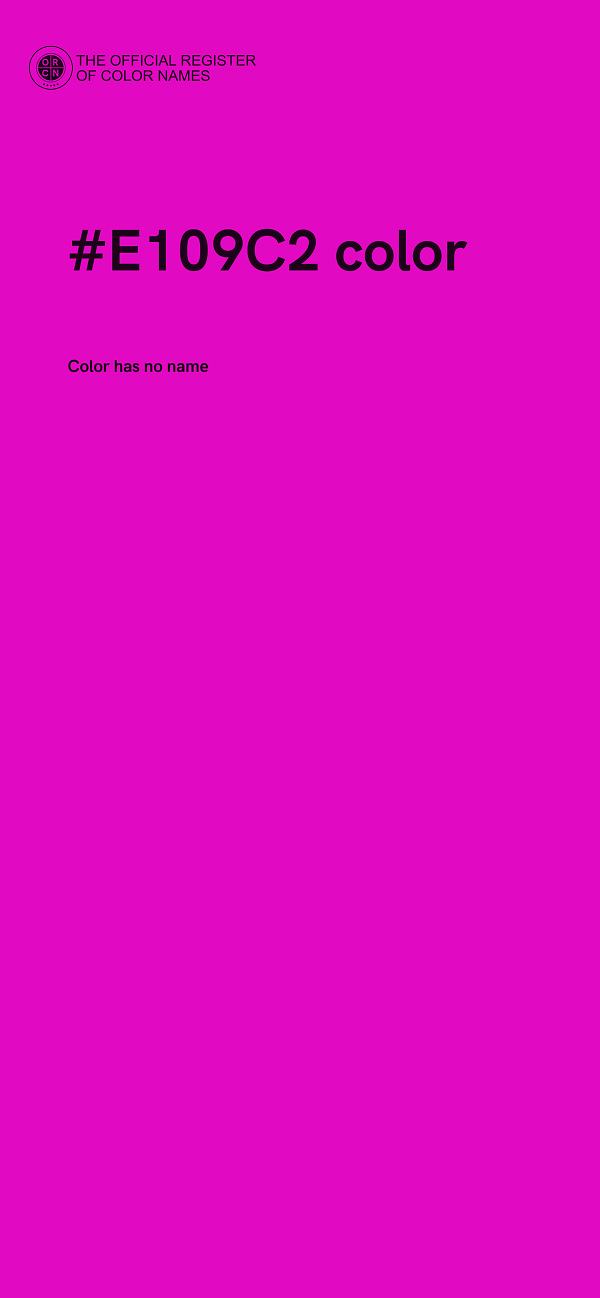 #E109C2 color image