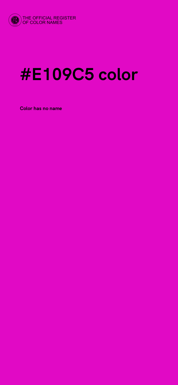 #E109C5 color image
