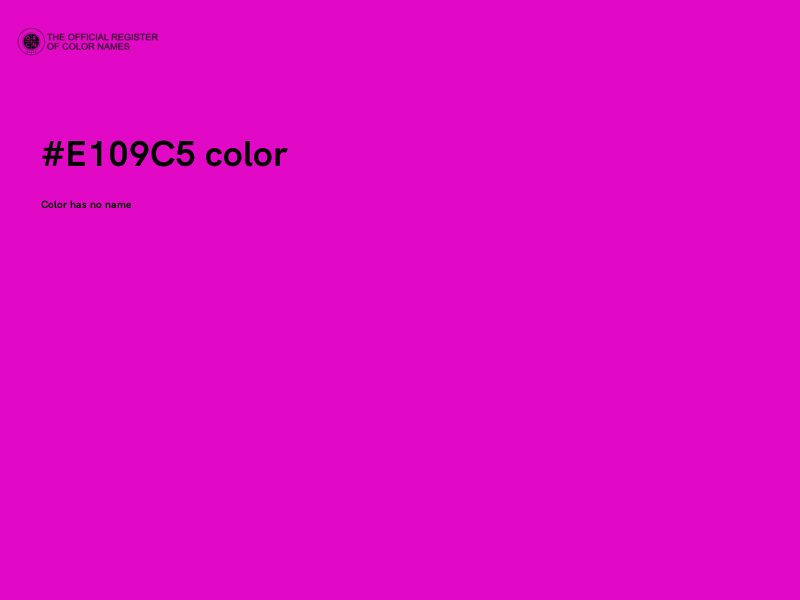 #E109C5 color image
