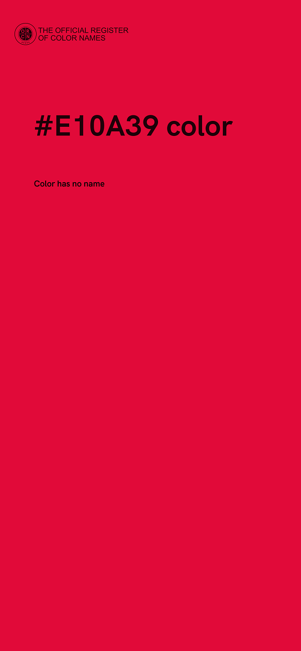#E10A39 color image