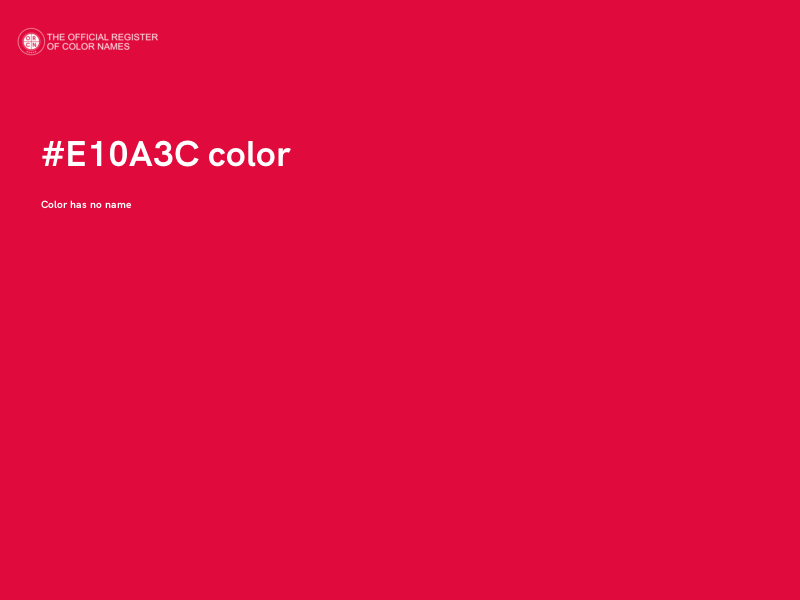 #E10A3C color image