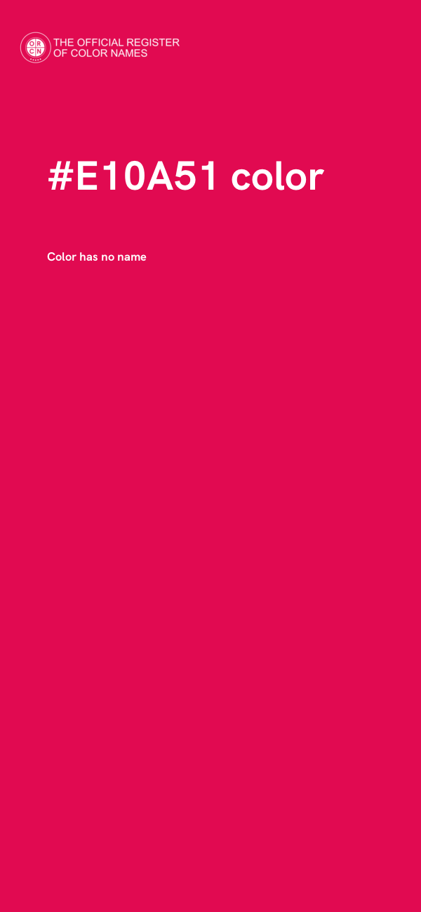 #E10A51 color image