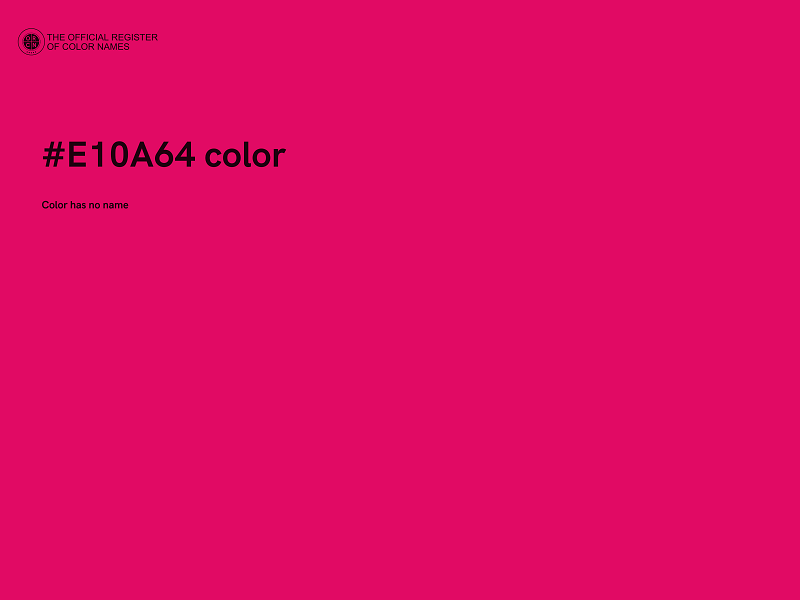 #E10A64 color image