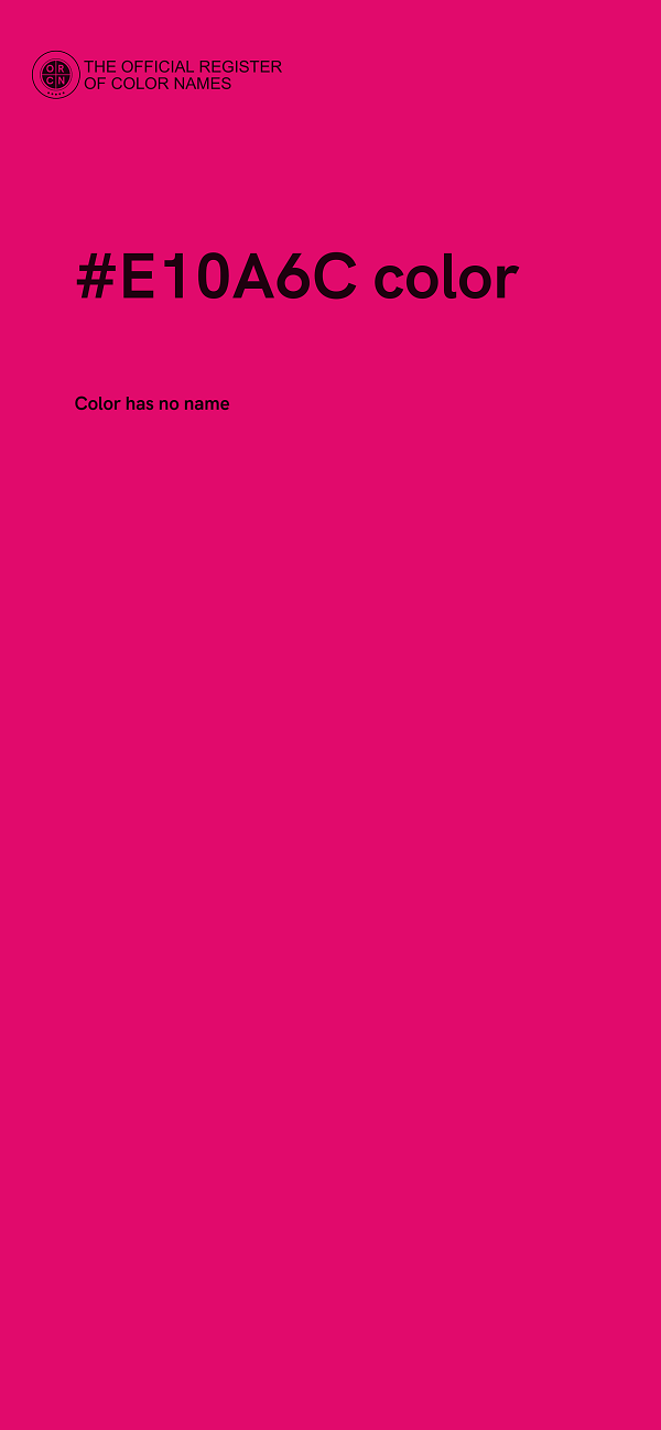 #E10A6C color image