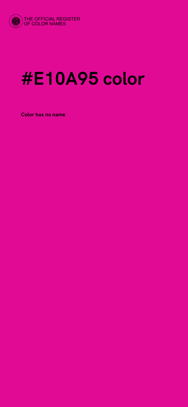 #E10A95 color image