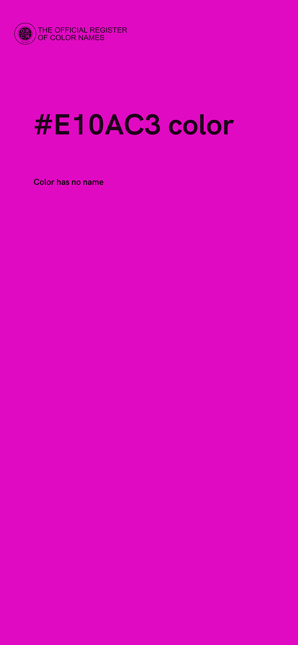 #E10AC3 color image