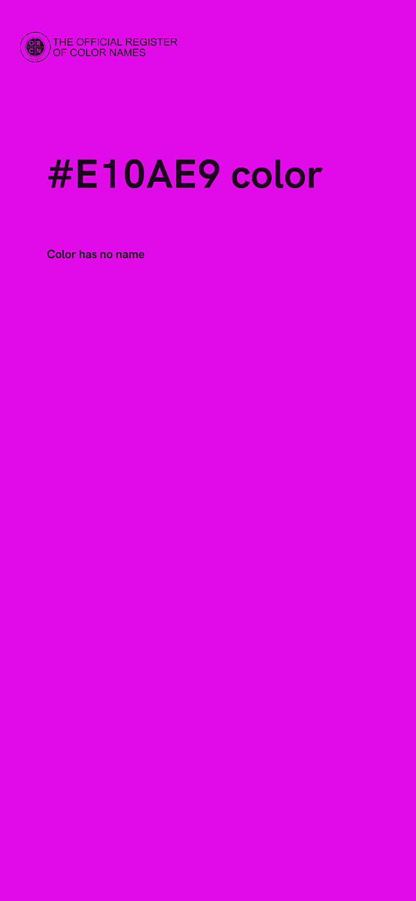 #E10AE9 color image