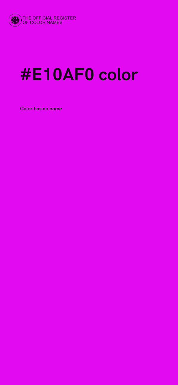 #E10AF0 color image