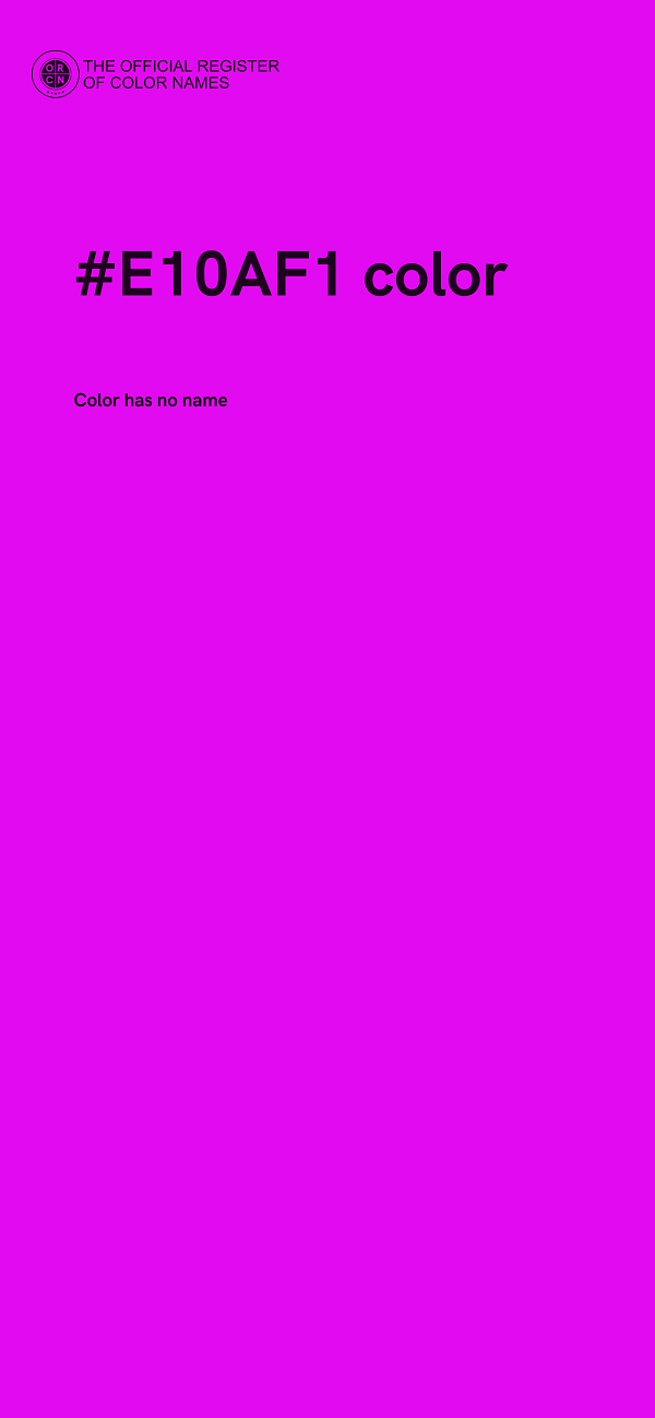 #E10AF1 color image
