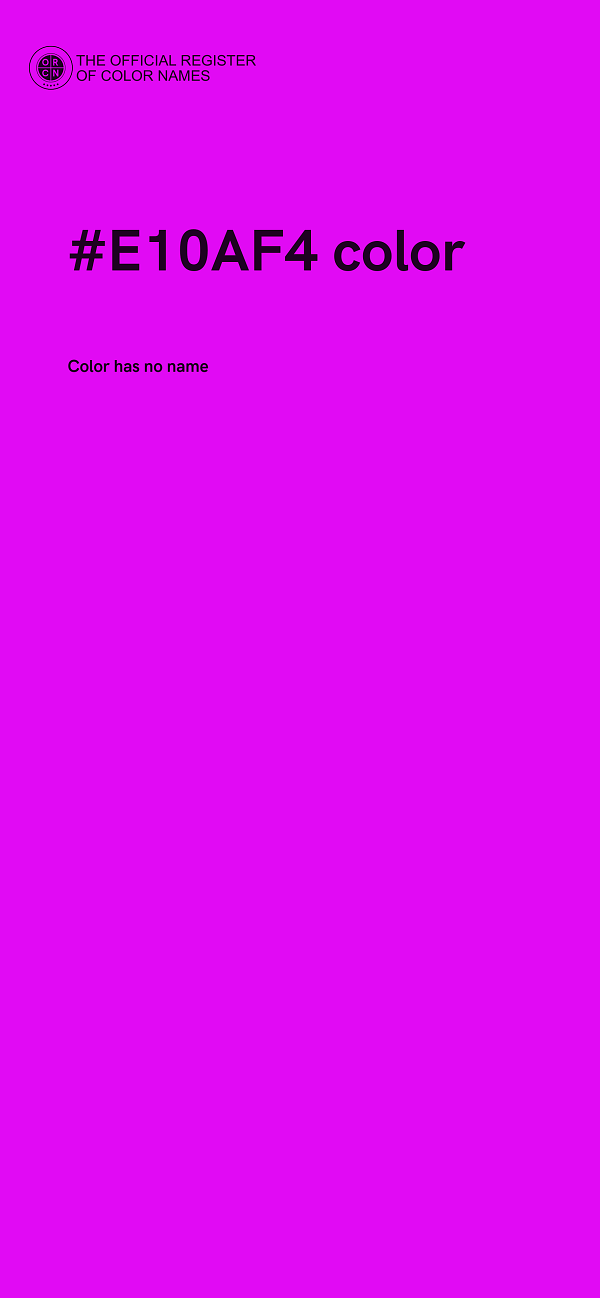 #E10AF4 color image