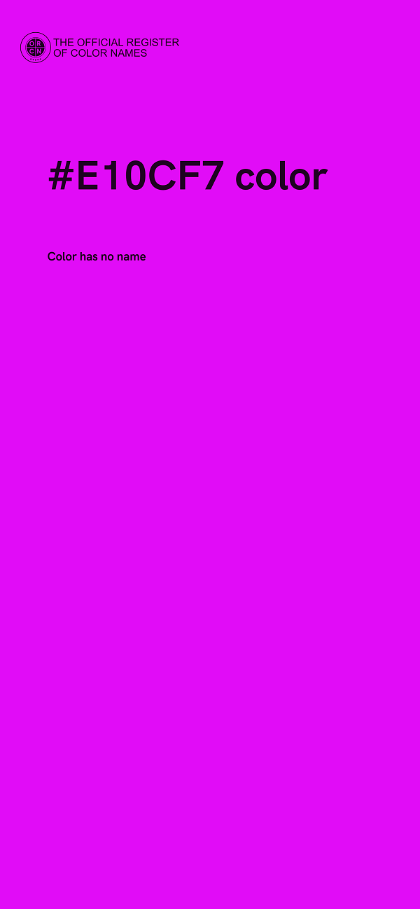 #E10CF7 color image