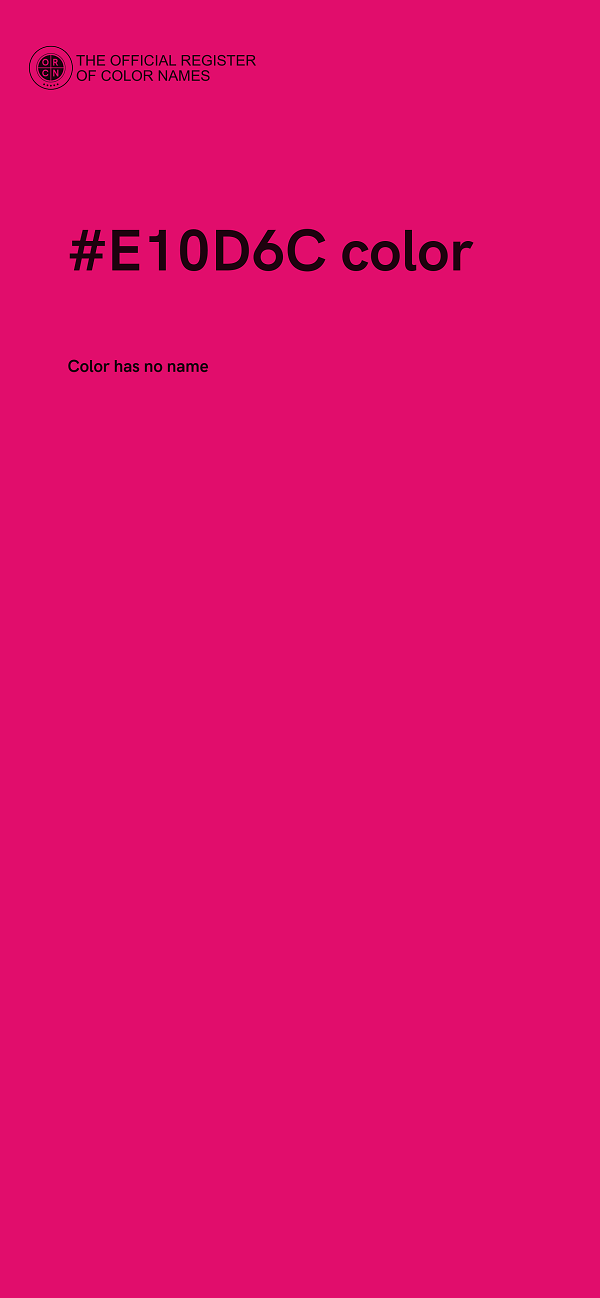 #E10D6C color image
