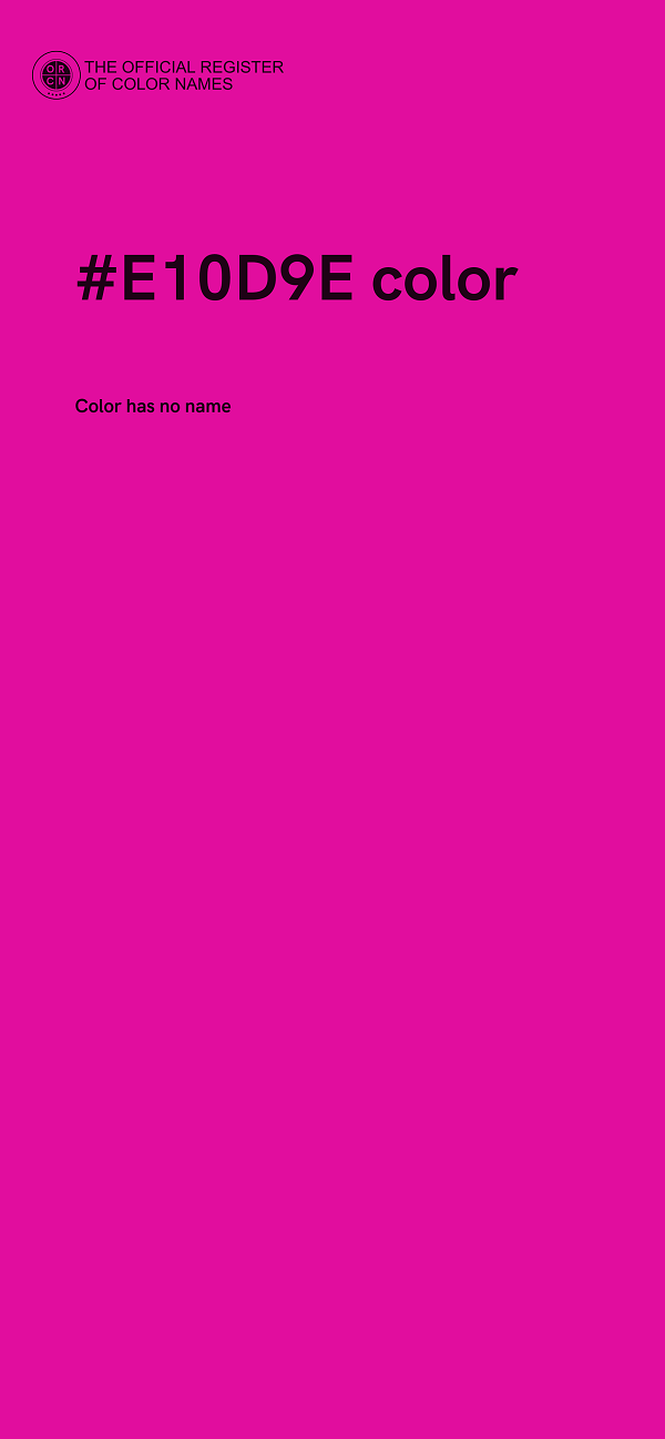 #E10D9E color image