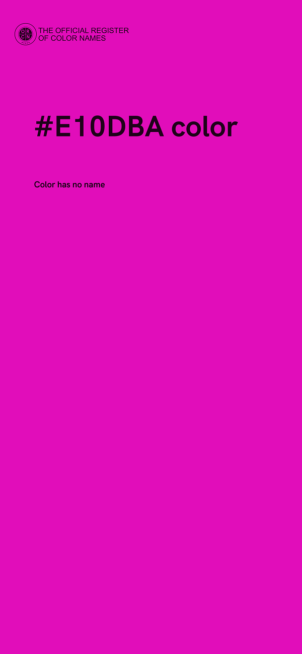 #E10DBA color image