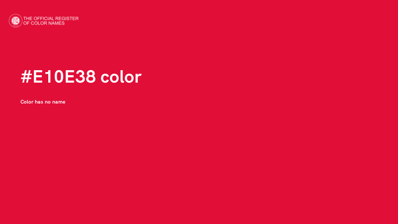 #E10E38 color image