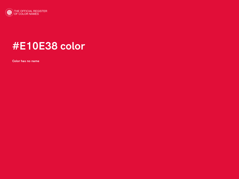 #E10E38 color image