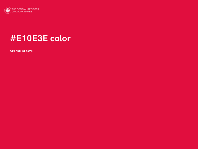#E10E3E color image
