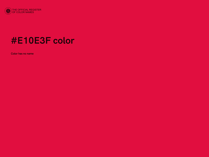 #E10E3F color image