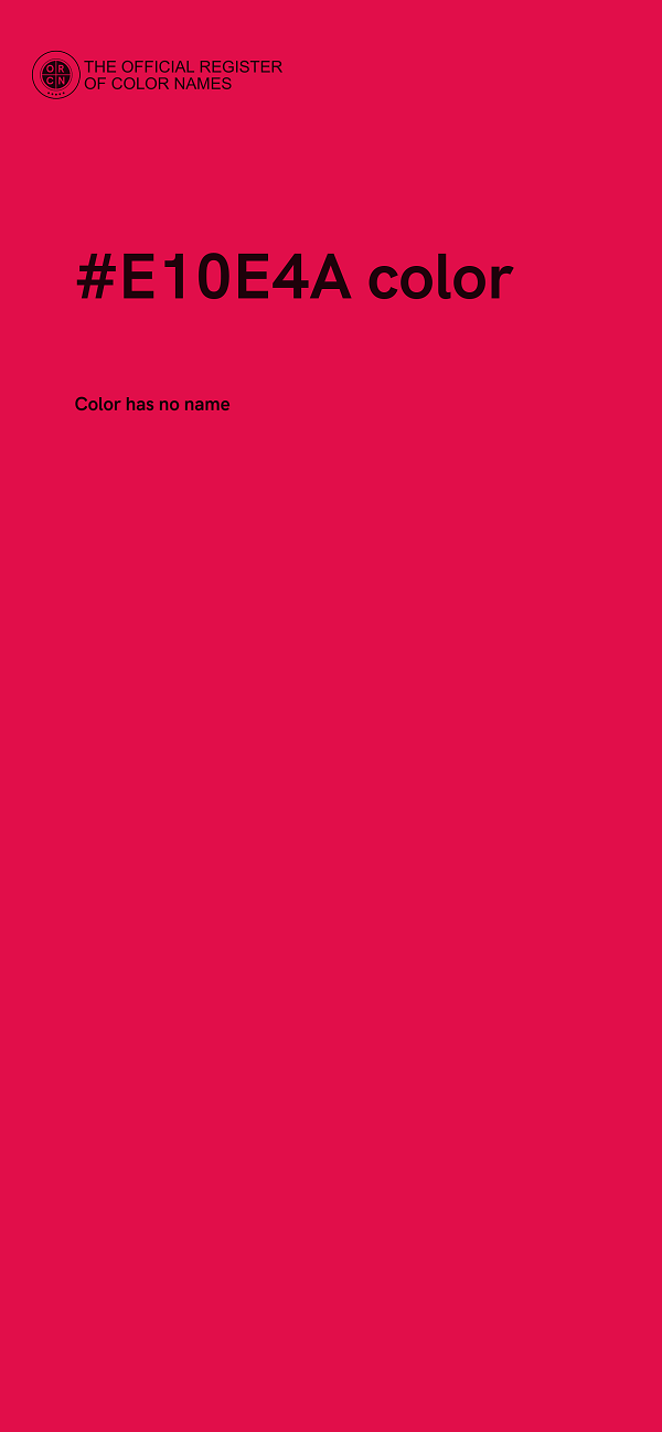 #E10E4A color image