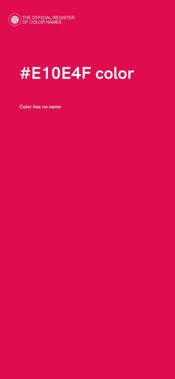 #E10E4F color image
