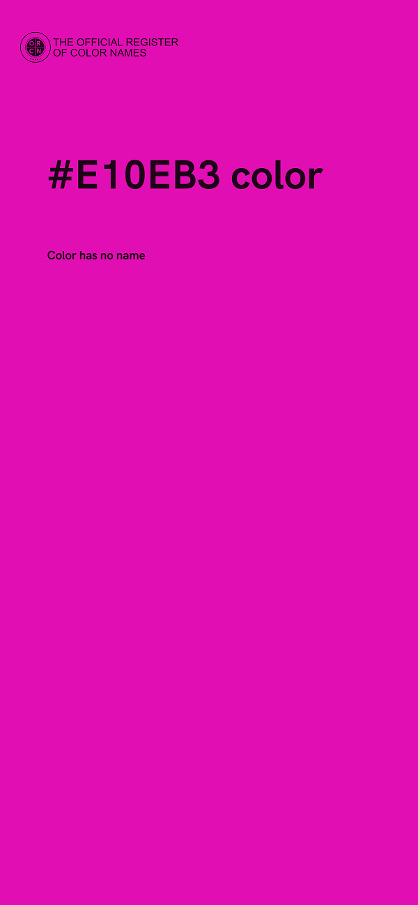 #E10EB3 color image