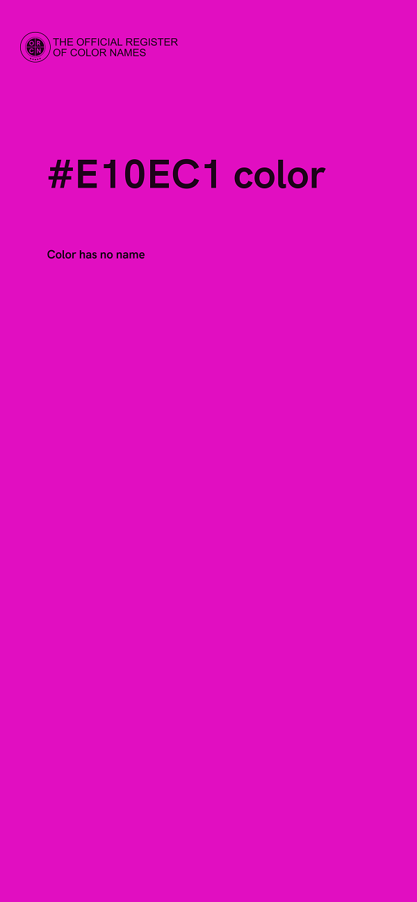 #E10EC1 color image