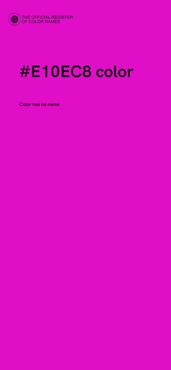 #E10EC8 color image
