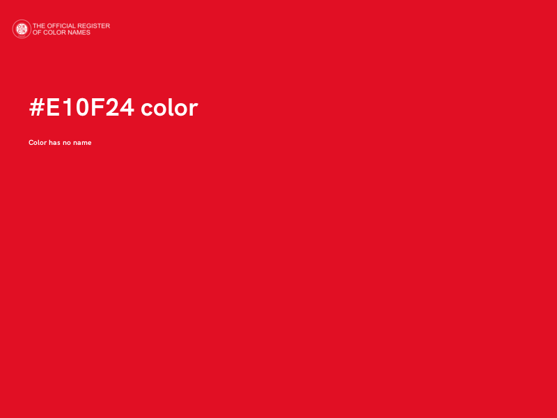 #E10F24 color image