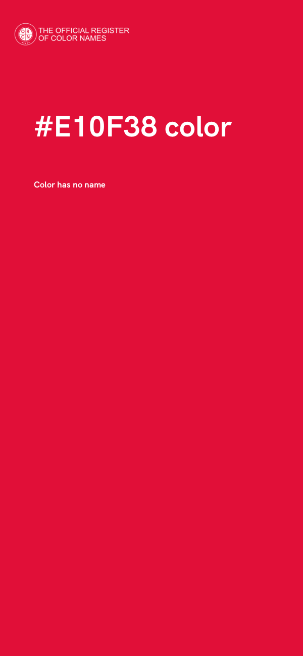 #E10F38 color image