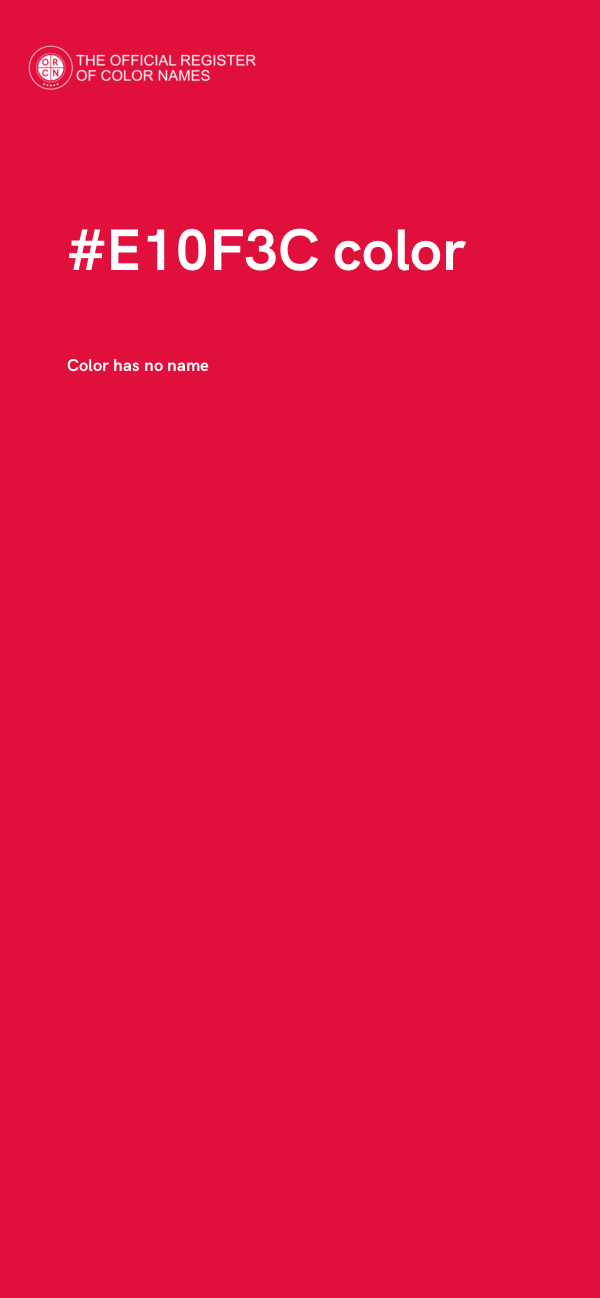 #E10F3C color image