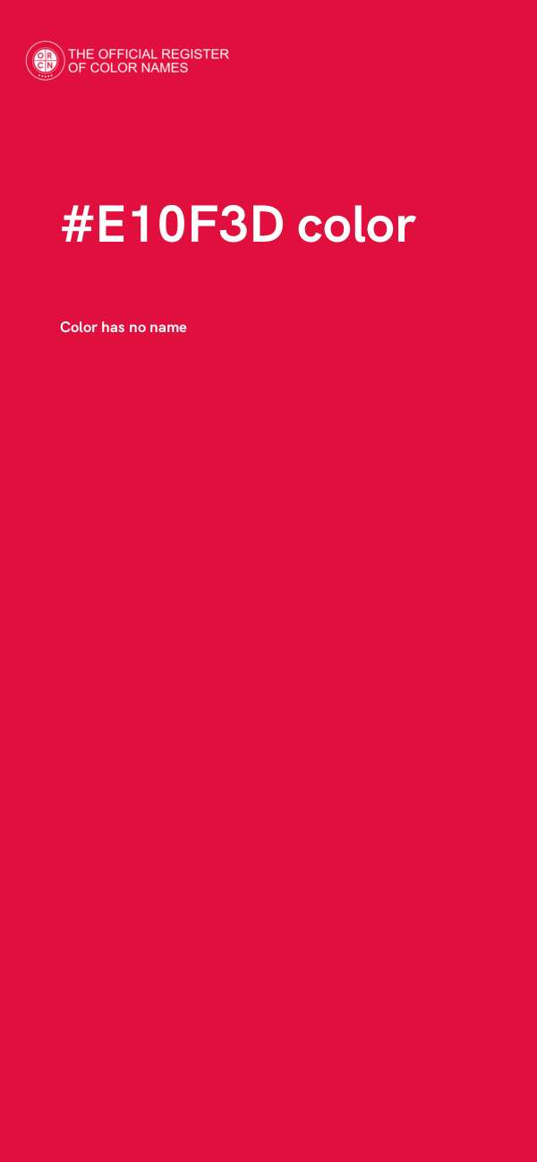#E10F3D color image