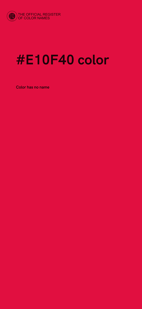 #E10F40 color image