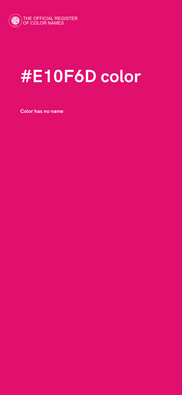 #E10F6D color image