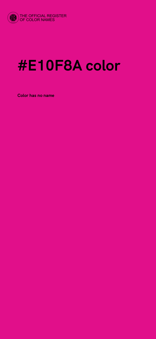 #E10F8A color image