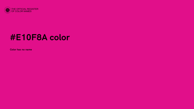 #E10F8A color image