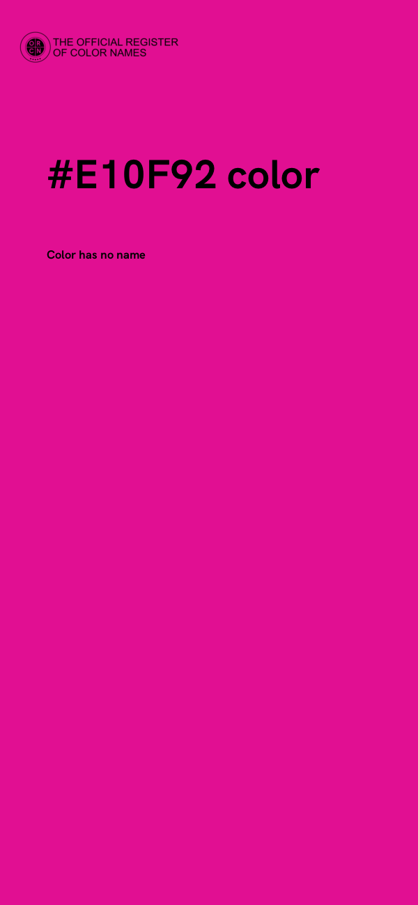#E10F92 color image