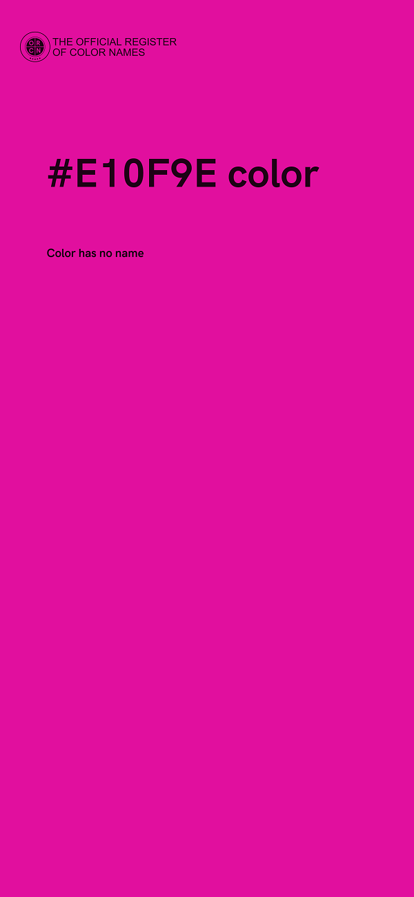 #E10F9E color image