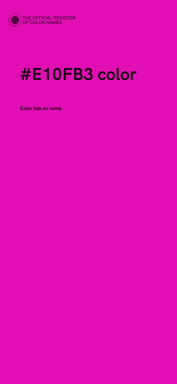#E10FB3 color image