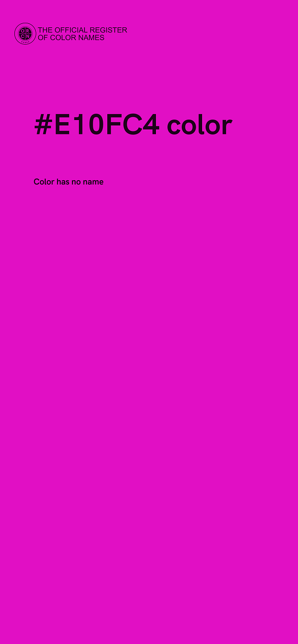#E10FC4 color image