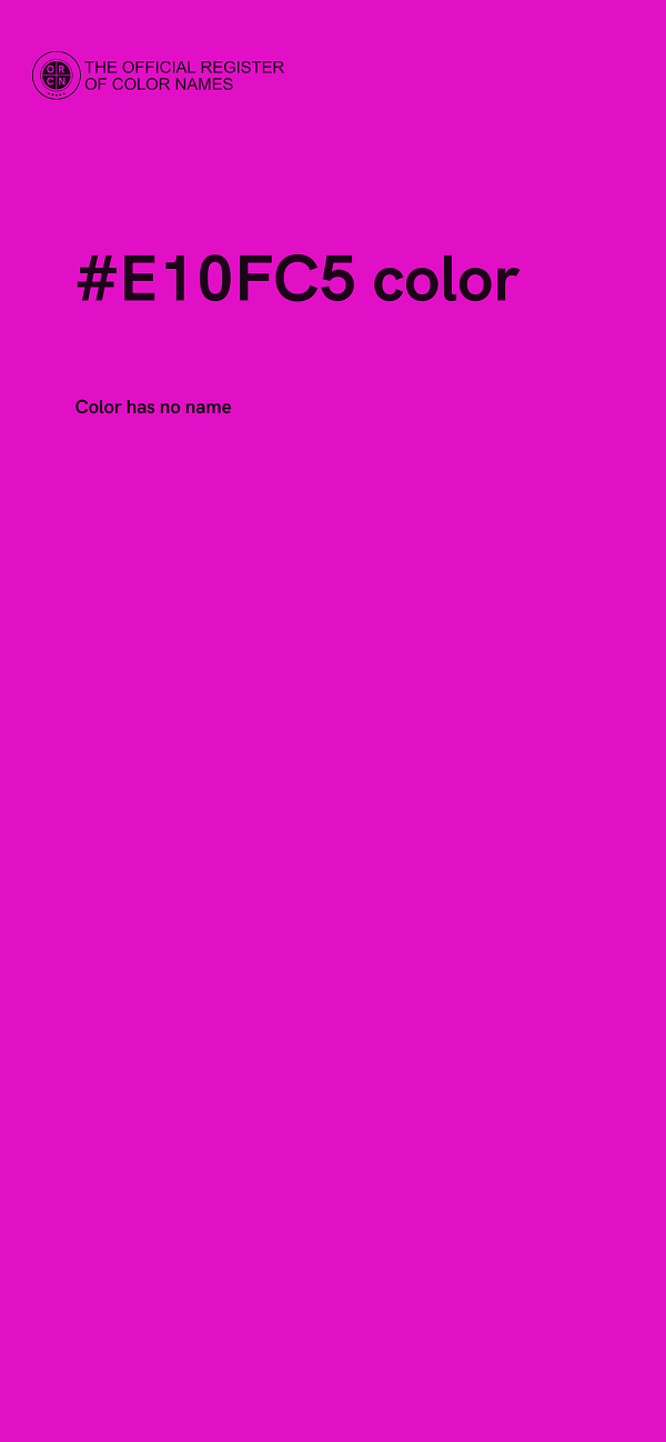 #E10FC5 color image
