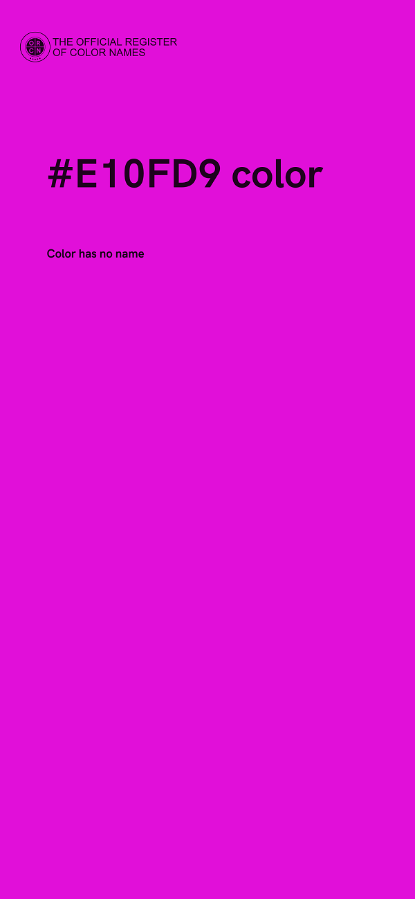 #E10FD9 color image