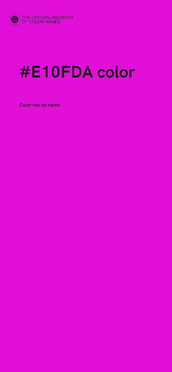 #E10FDA color image