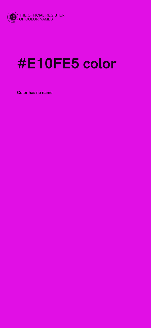 #E10FE5 color image