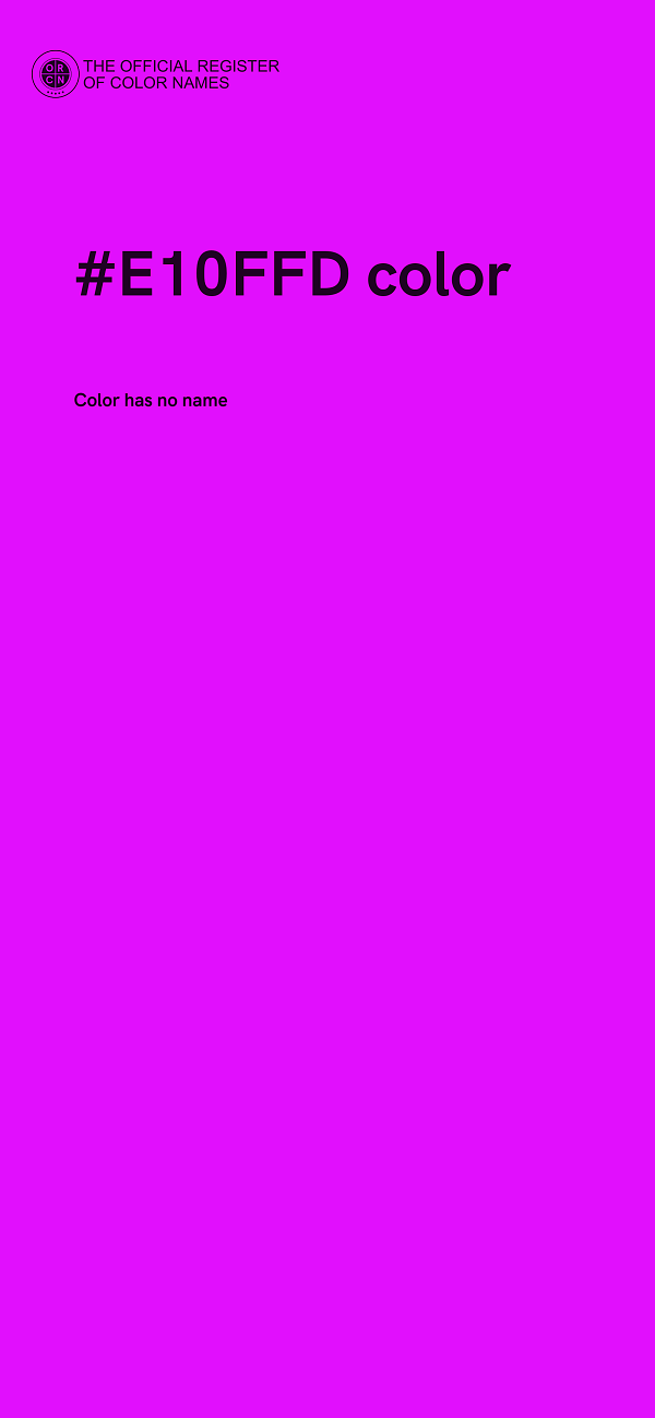 #E10FFD color image