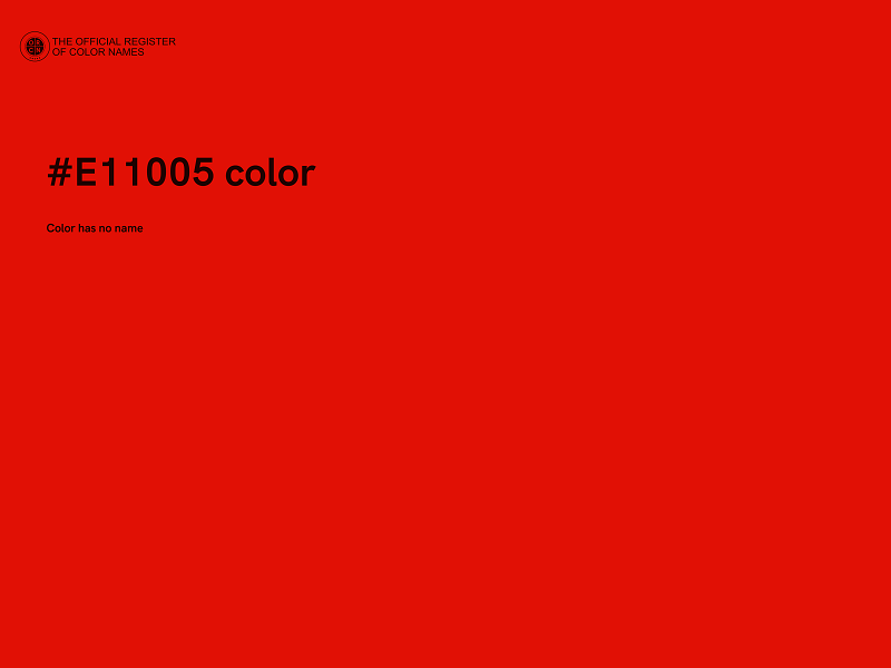 #E11005 color image