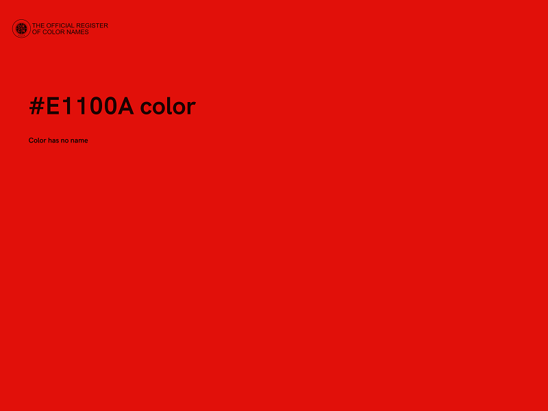 #E1100A color image