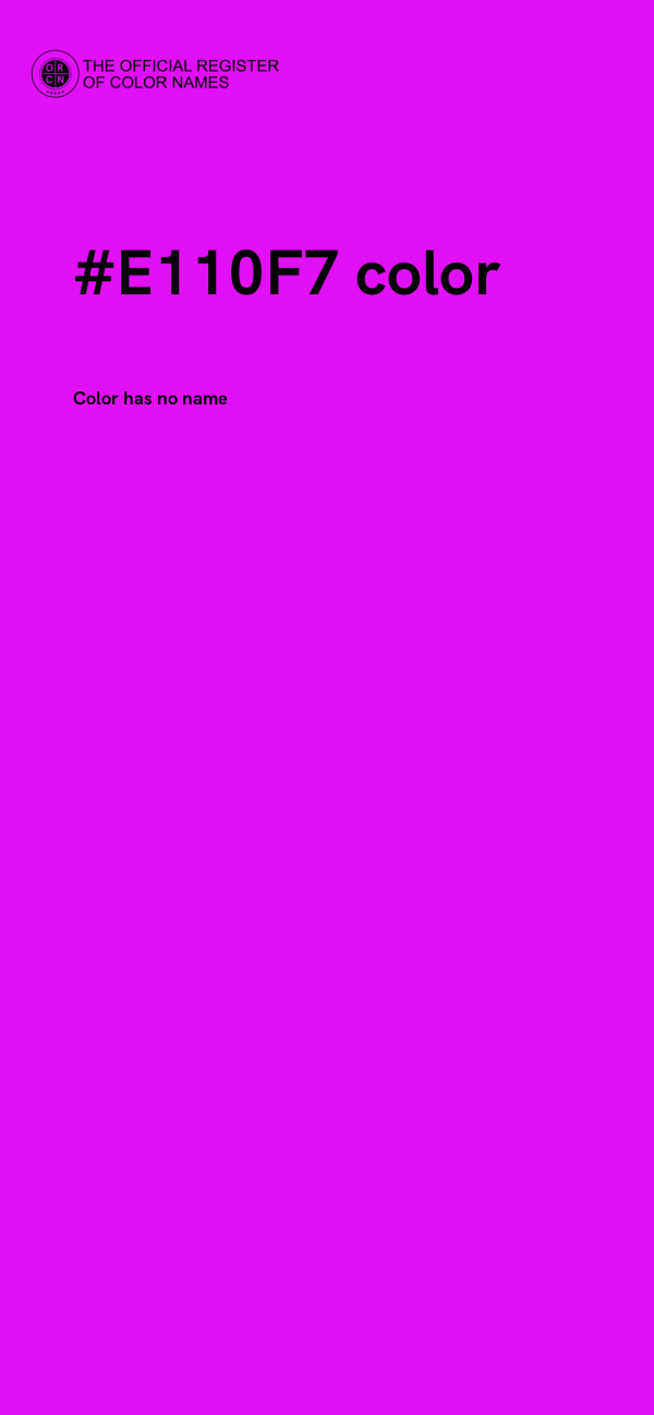 #E110F7 color image