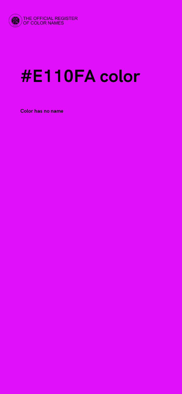 #E110FA color image