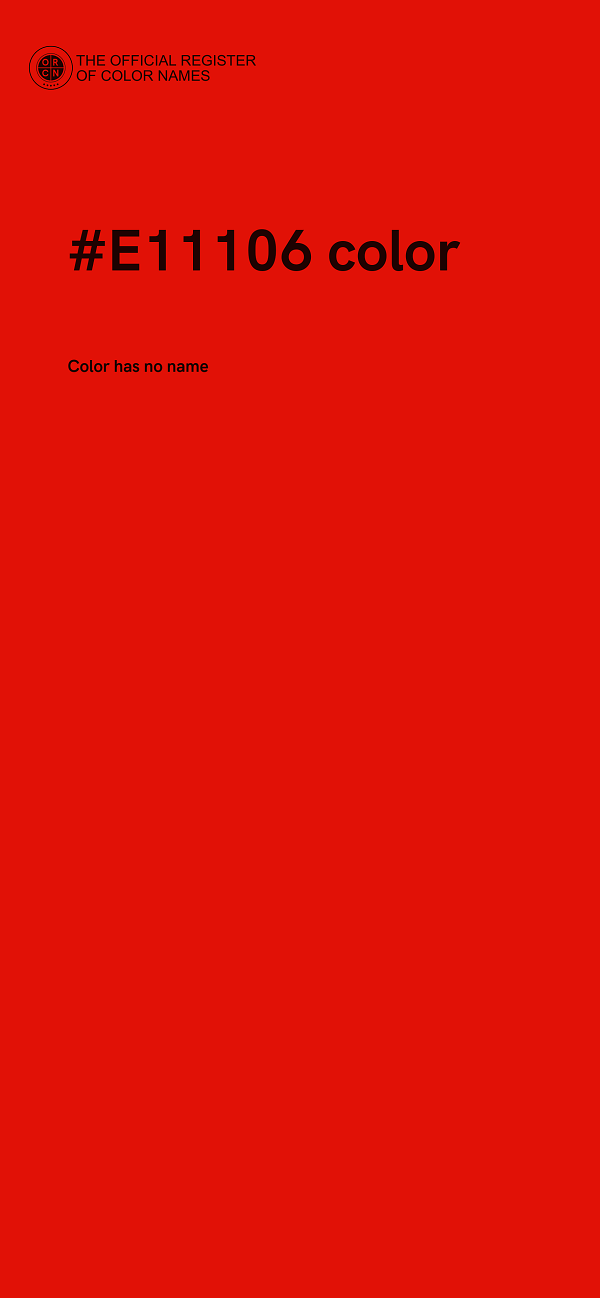 #E11106 color image